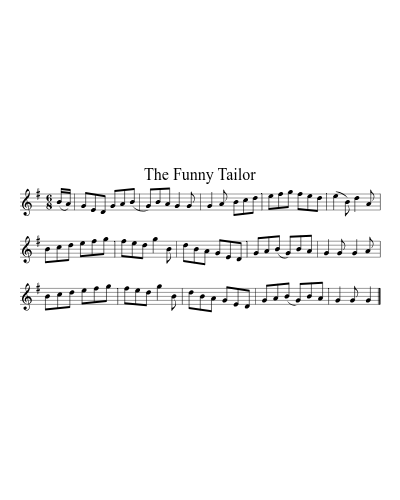 The Funny Tailor sheet music preview
