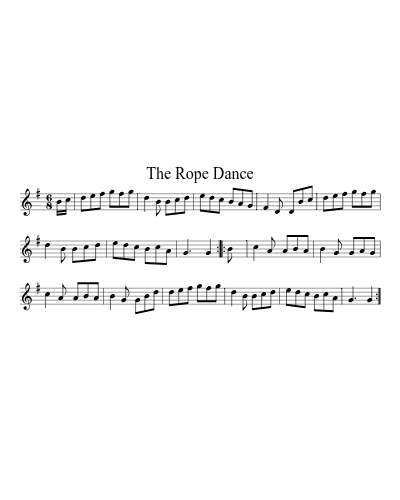 The Rope Dance sheet music preview