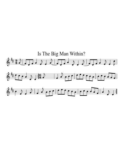 Is The Big Man Within?