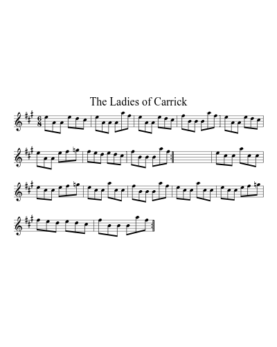 The Ladies Of Carrick (Version 2) sheet music preview