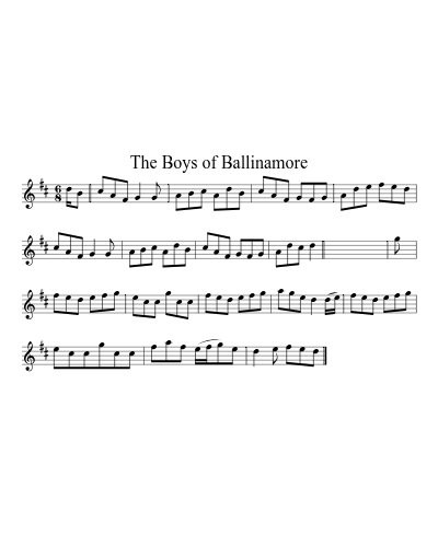 The Boys Of Ballinamore (Version 2) preview