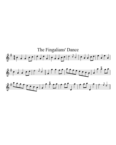 The Fingalians' Dance sheet music preview