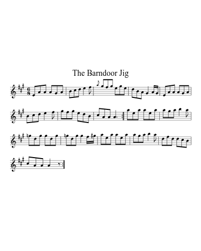 The Barndoor Jig sheet music preview