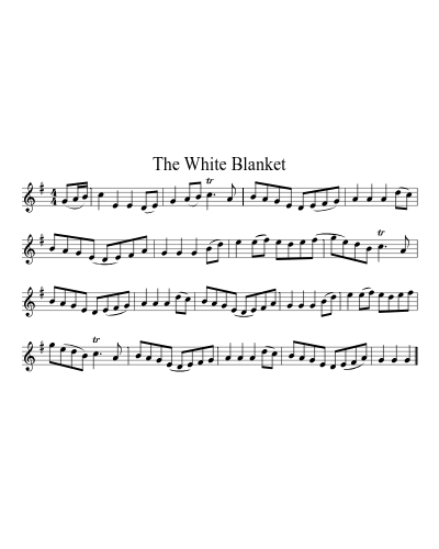 The White Blanket (Version 2) sheet music preview