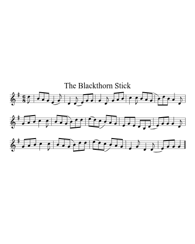 The blackthorn stick (Version 3) sheet music preview