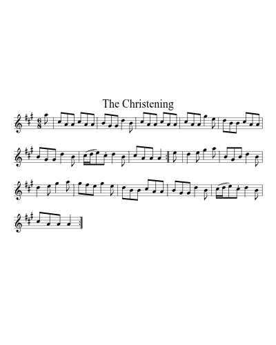 The Christening (Version 3) sheet music preview