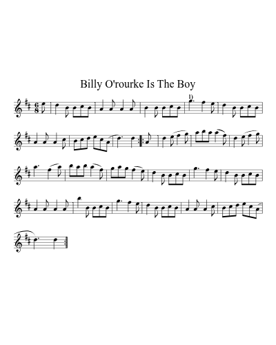 Billy O'rourke Is The Boy