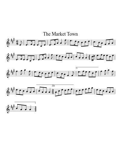 The Market Town (Version 2) sheet music preview