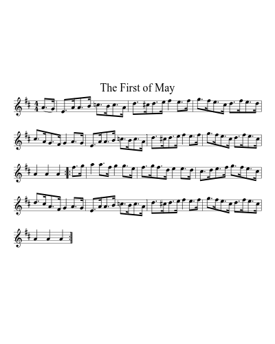 The First Of May (Version 3) sheet music preview