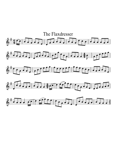 The Flaxdresser (Version 2) sheet music preview