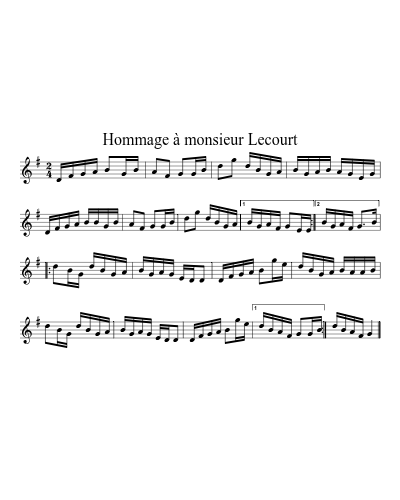 Hommage Ã  monsieur Lecourt