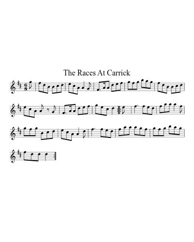 The races at Carrick (Version 3) sheet music preview