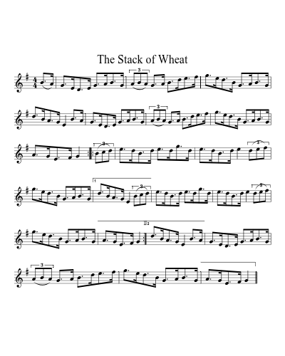 The stack of wheat (Version 2) sheet music preview