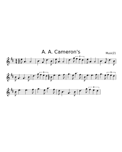 A. A. Cameron's