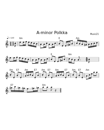 A-minor Polkka preview