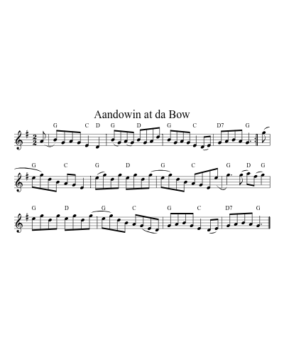 Aandowin at da Bow (Version 2)