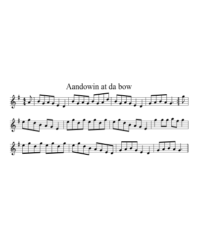 Aandowin at da Bow (Version 3)