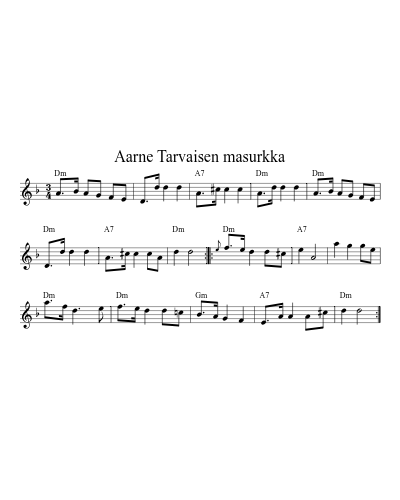 Aarne Tarvaisen masurkka (Version 4)