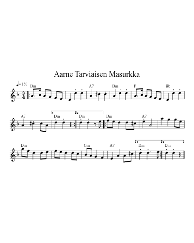 Aarne Tarviaisen Masurkka