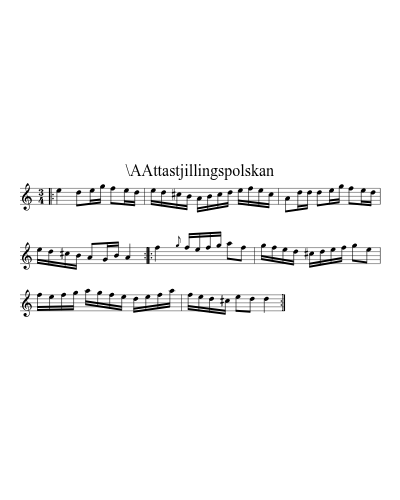 \AAttastjillingspolskan sheet music preview