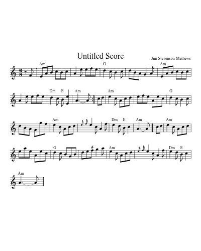 Abbot Of Unreason sheet music preview