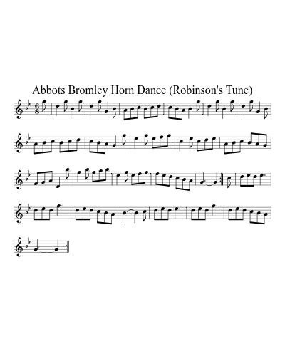 Abbots Bromley Horn Dance (Robinson's Tune) (Version 2)