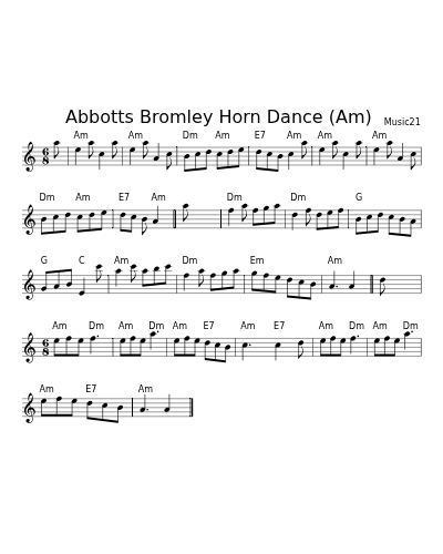 Abbotts Bromley Horn Dance  (Am)