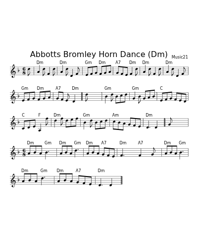 Abbotts Bromley Horn Dance (Dm)