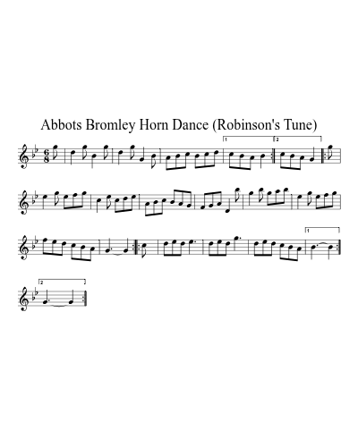 Abbots Bromley Horn Dance (Robinson's Tune) (Version 3)