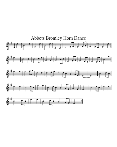 Abbots Bromley Horn Dance (Version 10)