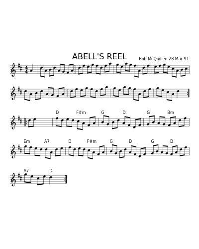 ABELL'S REEL (Version 2)