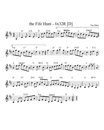 the Fife Hunt - 8x32R   [D]