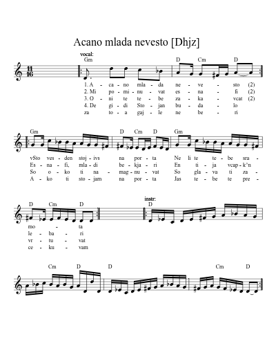 Acano mlada nevesto  [Dhjz] (Version 8)