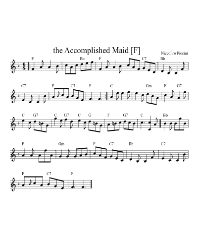 the Accomplished Maid   [F] (Version 2)