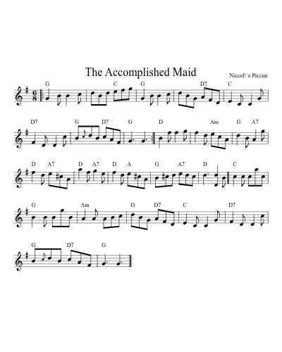 The Accomplished Maid (Version 3)
