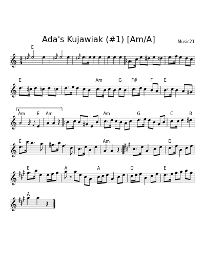 Ada's Kujawiak (#1)    [Am/A]