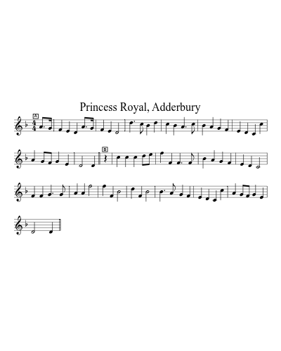 Princess Royal, Adderbury preview