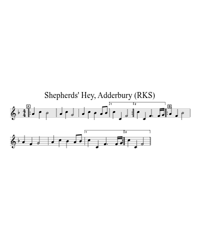 Shepherds' Hey, Adderbury (RKS)