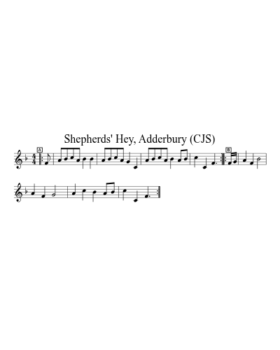 Shepherds' Hey, Adderbury (CJS)