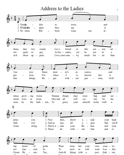 Address to the Ladies