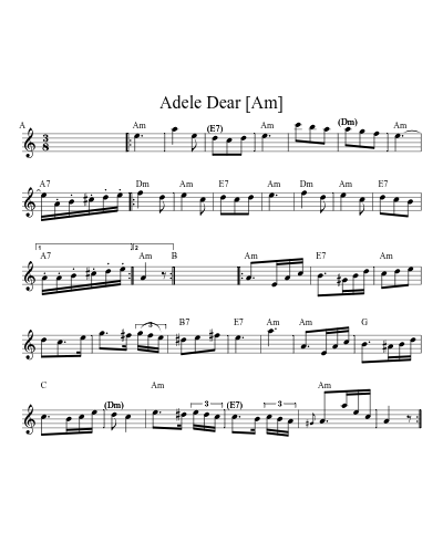 Adele Dear [Am]