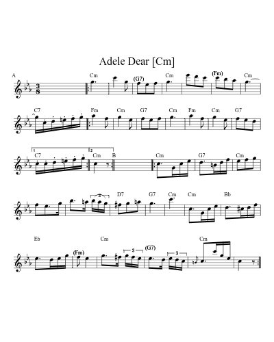 Adele Dear [Cm] (Version 2)