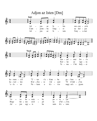 Adjon az Isten    [Dm] (Version 2)