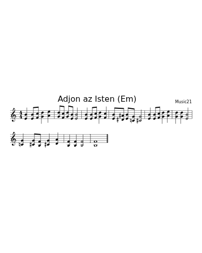 Adjon az Isten    (Em) (Version 3)
