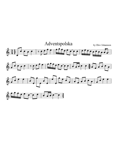 Adventspolska sheet music preview