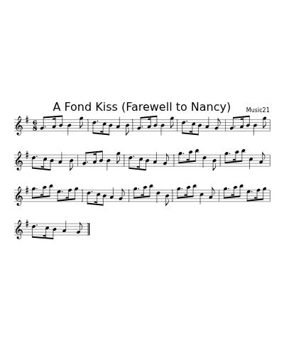 A Fond Kiss (Farewell to Nancy) (Version 2)