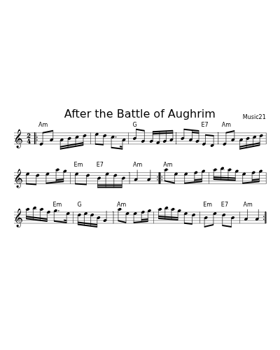 After the Battle of Aughrim (Version 2)