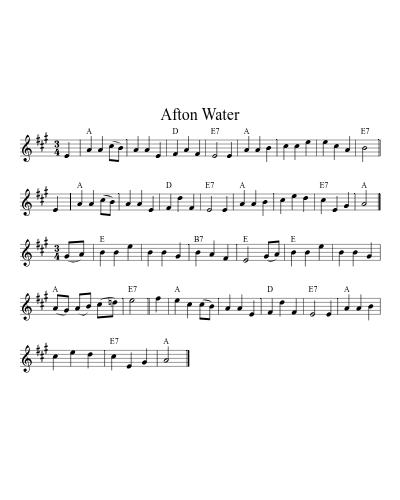 Afton Water 2    [G]