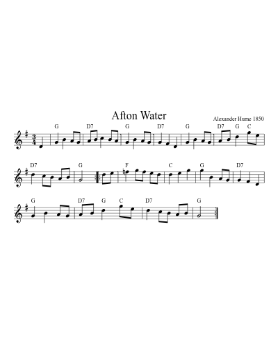 Afton Water (Version 2)