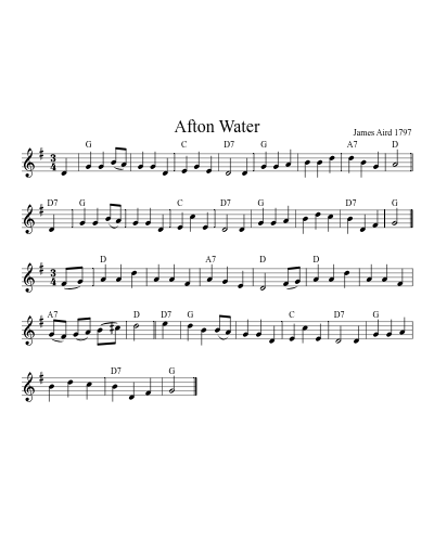 Afton Water (Version 4)